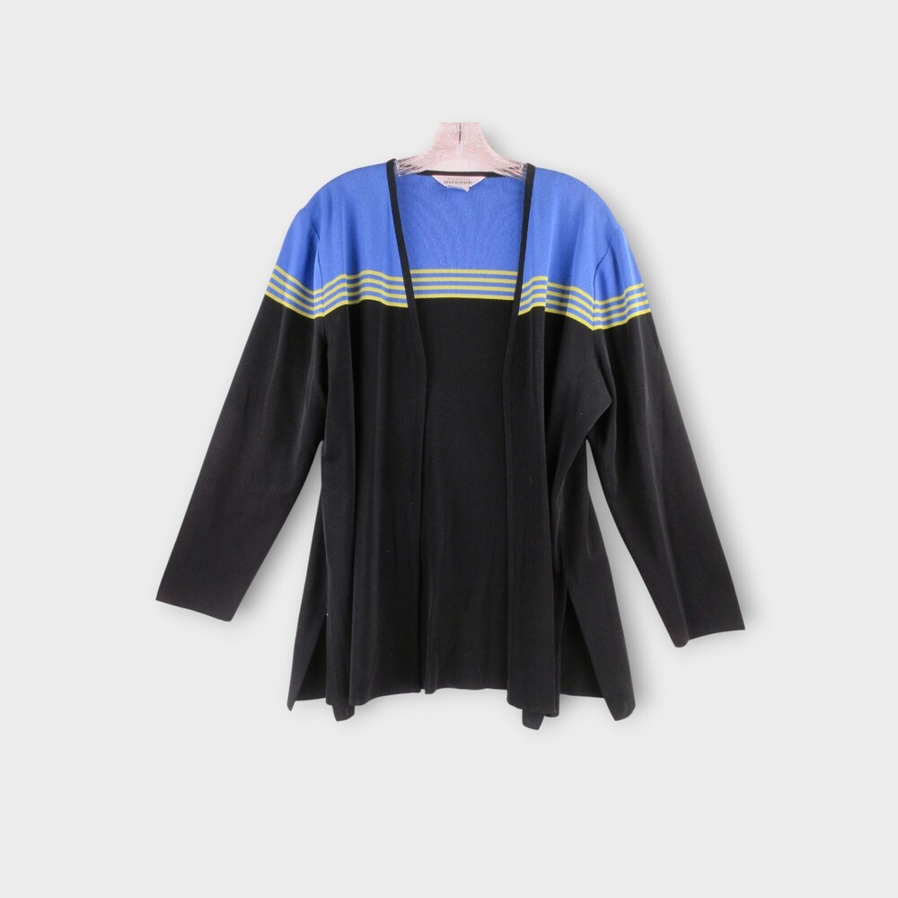 Misook Open Front Longline Cardigan Size XL layering elevated versatile